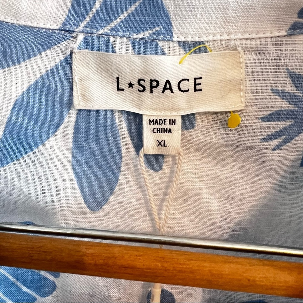 L*Space Rio Tunic Shirt in Hibiscus Bloom. Size XLarge. New With Tags. - Picture 5 of 14